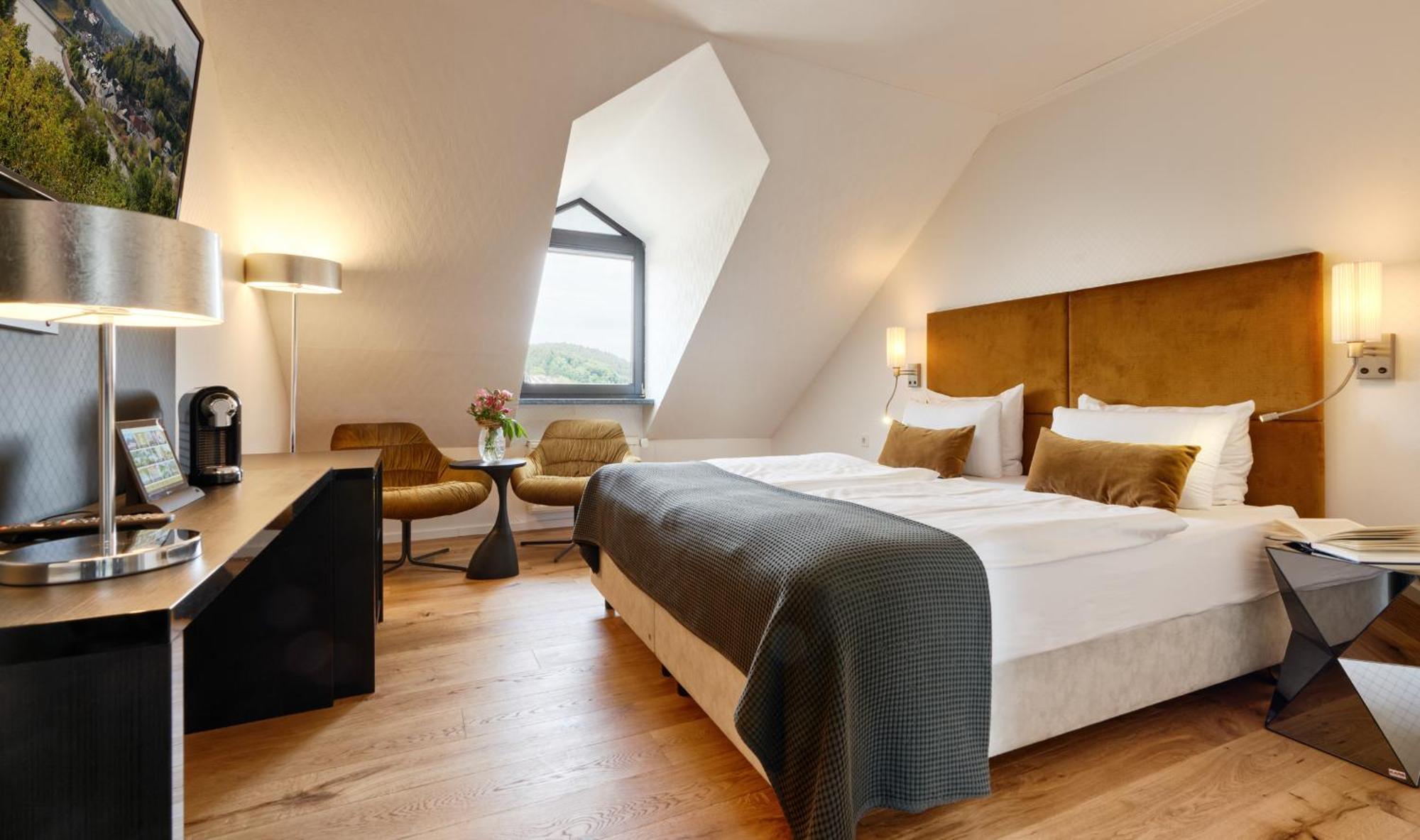 Hotel Erasmus - Mein Genuss- Und Wellnesshotel Trassem Pokoj fotografie